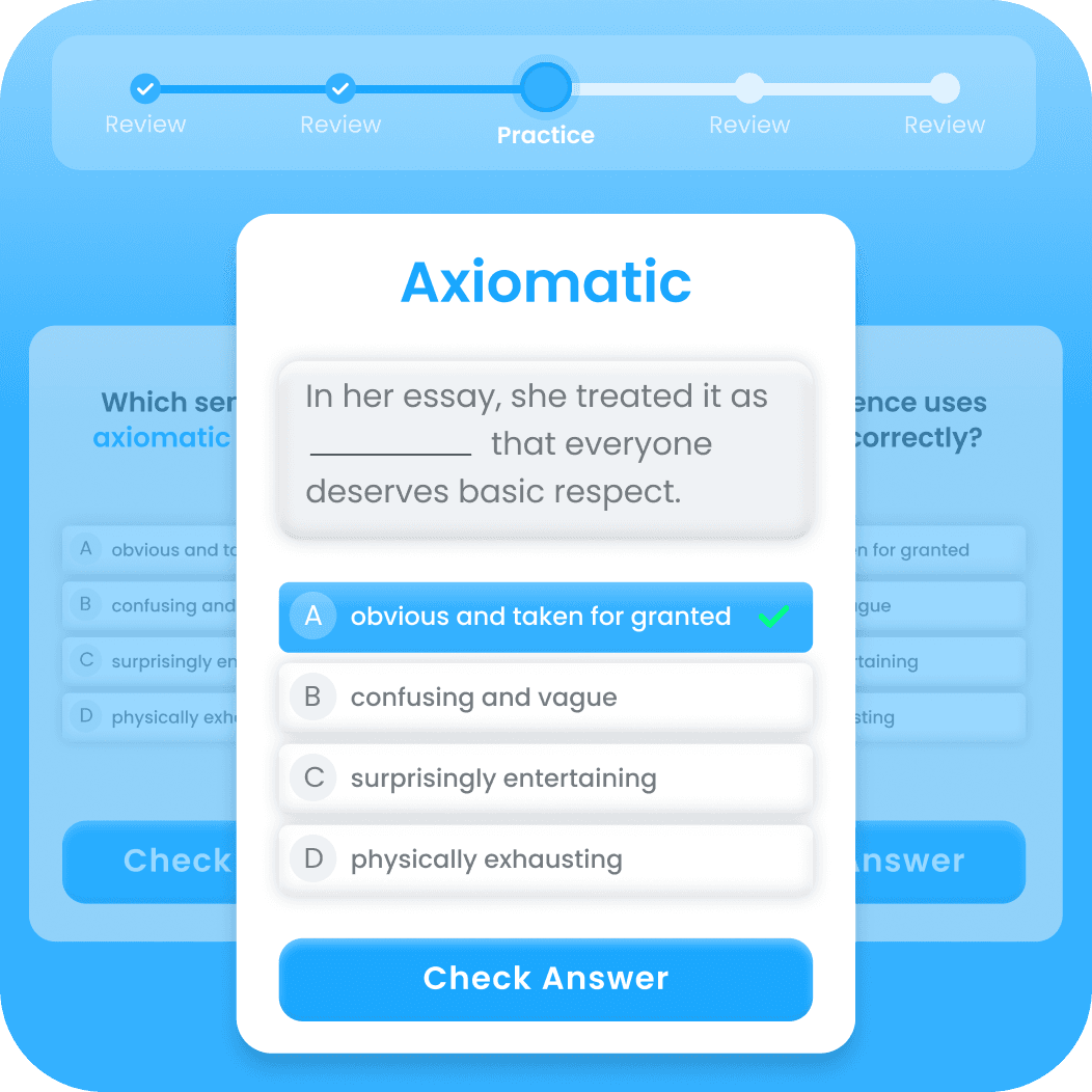 Grocab byte-sized exercises interface